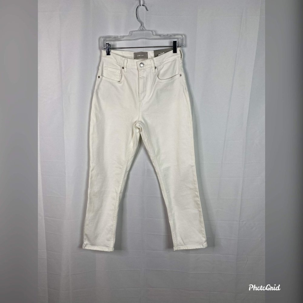 everlane women high rise straight sz 27 white